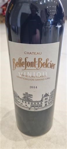 Bordeaux Saint-Émilion Grand Cru Grand Cru Classé Bellefont-Belcier 2014