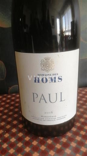 Languedoc Minervois Domaine Des Homs Paul 2016