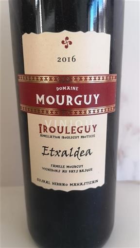 Jihozápad Irouléguy Domaine Mourguy Etxaldea 2016