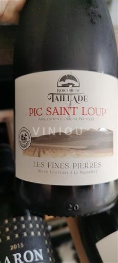 Languedoc Pic-saint-loup Bergerie de Taillade Les Fines Pierres 2023