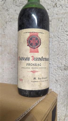 Bordeaux Fronsac Château Jeandeman 1982