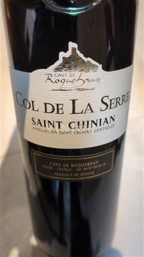 Languedoc Saint-Chinian Cave de Roquebrun Col de la Serre Không niên vụ