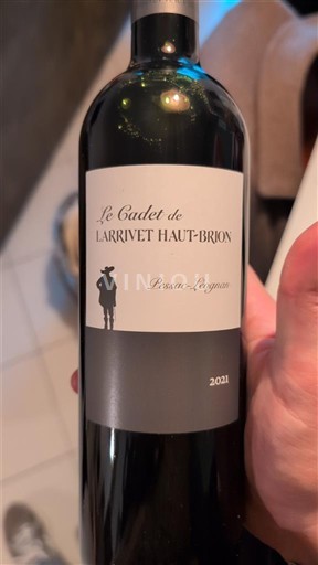 Bordeaux Pessac-Léognan Château Larrivet Haut-Brion Le Cadet de Larrivet Haut-Brion 2021