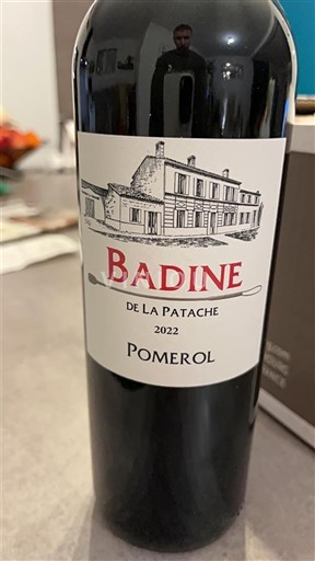 Bordeaux Pomerol Château La Patache Badine 2022