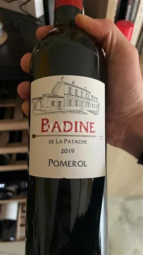 Bordeaux Pomerol Château La Patache Badine 2019