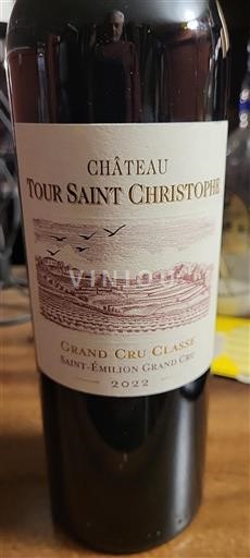Burdeos Saint-Émilion Grand Cru Château Tour Saint Christophe 2022