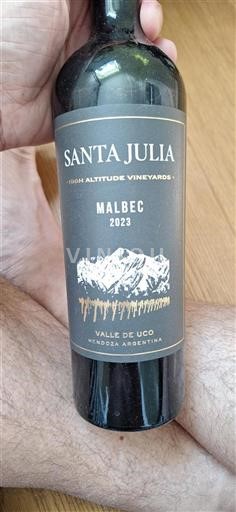 Mendoza Thung lũng Uco Santa Julia High Altitude Vineyards Malbec 2023