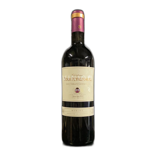 Vin Rouge sec Château Tour Peyronneau 2019 France Bordeaux Saint-Émilion Grand Cru AOC Grand Cru