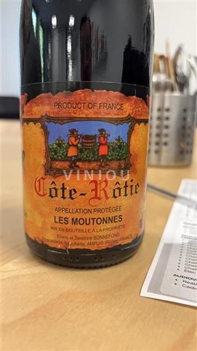 Rhônen laakso Côte-rôtie Bonnefond Les Moutonnes 2023