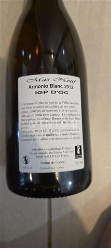 Languedoc-Roussillon Pays d'Oc Mas Neuf Armonio Blanc 2012