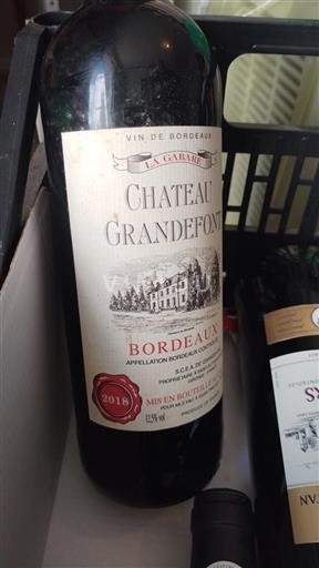 Bordeaux Château Grandefont 2018