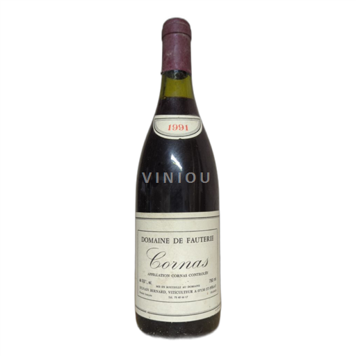 Vin Rouge sec Domaine Fauterie 1991 France Vallée du Rhône Cornas AOC