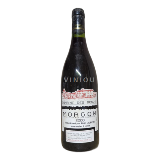 Vin Rouge sec Domaine Des Ronze 2000 France Beaujolais Morgon AOC