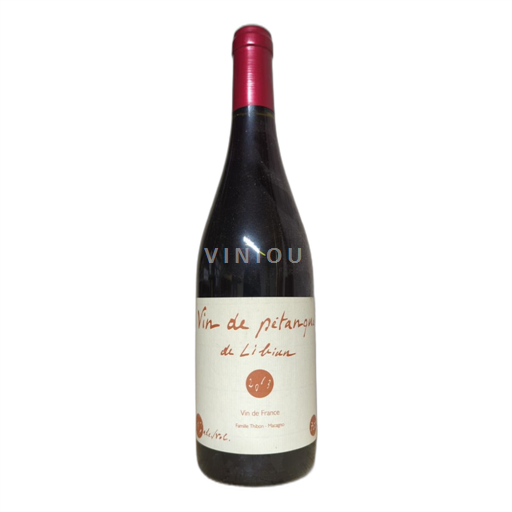 Vin Rouge sec Vin de pétanque Famille Thibon - Macagno 2013 France Vallée du Rhône AOC
