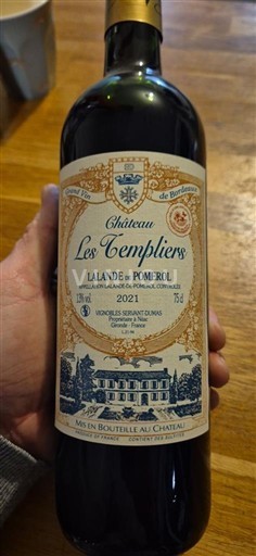 Bordeaux Lalande-de-Pomerol Château Les Templiers 2021