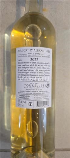 Languedoc og Roussillon Pays d'Oc Mas des Tourelles Muscat d'Alexandrie 2022
