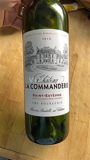 Bordeaux Saint-Estèphe Cru Bourgeois Château La Commanderie 2018