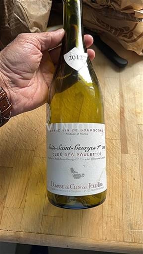 Burgundi Määrittelemätön Premier Cru Domaine Clos des Poulettes Clos des Poulettes 2012
