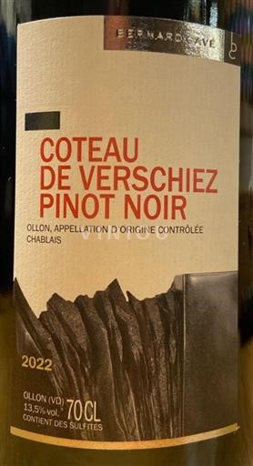 Waadt Chablais AOC Bernard Cavé Côteau de Verschiez pinot noir 2022