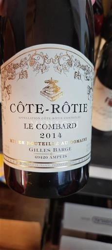Rhônetal Côte-rôtie Domaine Gilles Barge Le Combard 2014