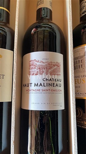 Bordeaux Montagne-Saint-Émilion Château Haut Malineau 2020