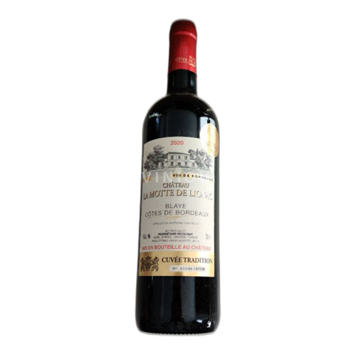 Vin Rouge sec Cuvée Tradition Château La Motte de Lignac 2020 France Bordeaux Blaye-côtes-de-bordeaux AOC