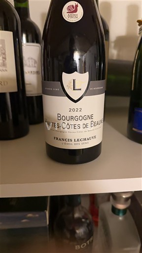 Burgundy Hautes-Côtes de Beaune Francis Lechauve L'éveil des sens 2022