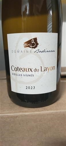 Loiredalen Coteaux-du-Layon Domaine Bodineau Vieilles Vignes 2023