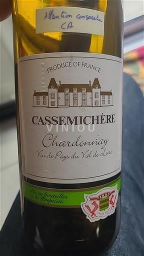 Dolina Loare Domaine Cassémichère 2019