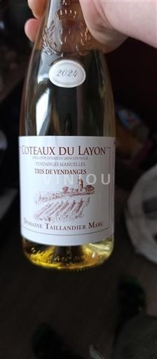 Dolina Loare Coteaux-du-Layon Domaine Taillandier Marc Tris de Vendanges 2024