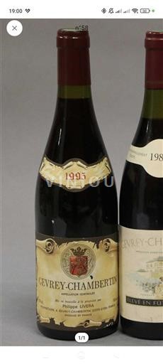 Vin Rouge sec Domaine Philippe Livera 1995 France Bourgogne Gevrey-chambertin AOC