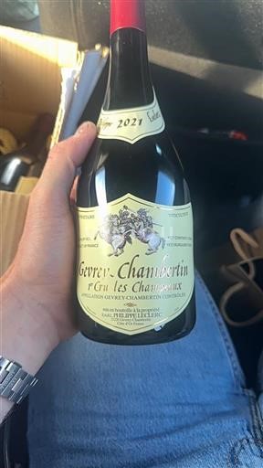 Burgundsko Gevrey-Chambertin Premier Cru Philippe Leclerc 1er Cru les Champeaux 2021