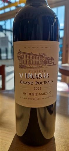 Bordeaux Moulis-en-Médoc Château Branas Grand Poujeaux 2021