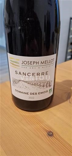 Dolina Loare Sancerre Joseph Mellot Domaine des Emois 2022