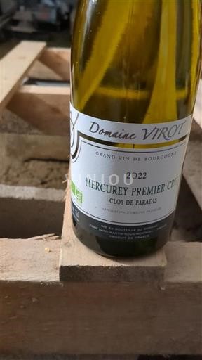Burgundi Mercurey Premier Cru Domaine Virot Clos de Paradis 2022