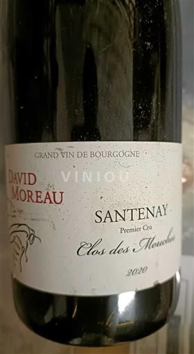 Burgundija Santenay Premier Cru David Moreau Clos des Mouches 2020