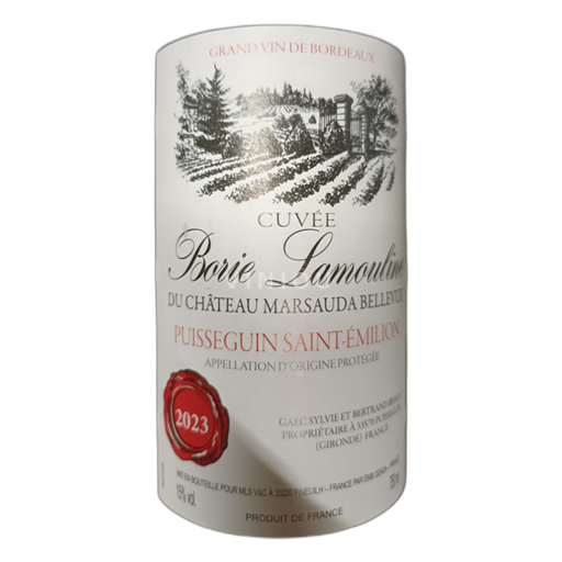 Bordeaux Puisseguin-saint-émilion Château Marsauda Bellevue Borie Lamouline 2023