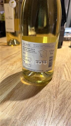 Sud-Ovest Côtes de Gascogne Les Vins de l'Herré Gros Manseng Doux 2022
