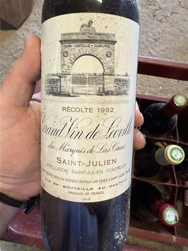 Bordeaux Saint-Julien Grand Cru Château Léoville Las Cases Grand Vin de L%c3%a9oville du Marquis de Las Cases 1992