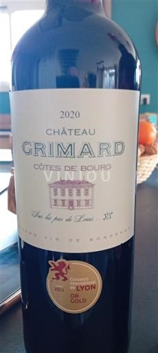 Bordéus Côtes-de-bourg Château Grimard 2020