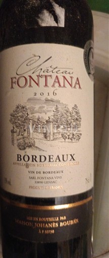 Bordeaux Château Fontana 2016