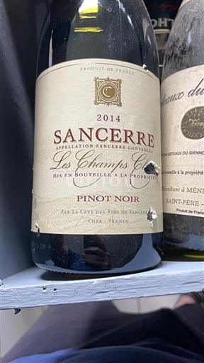 Údolí Loiry Sancerre Cave des Vins de Sancerre Les Champs Clos 2014