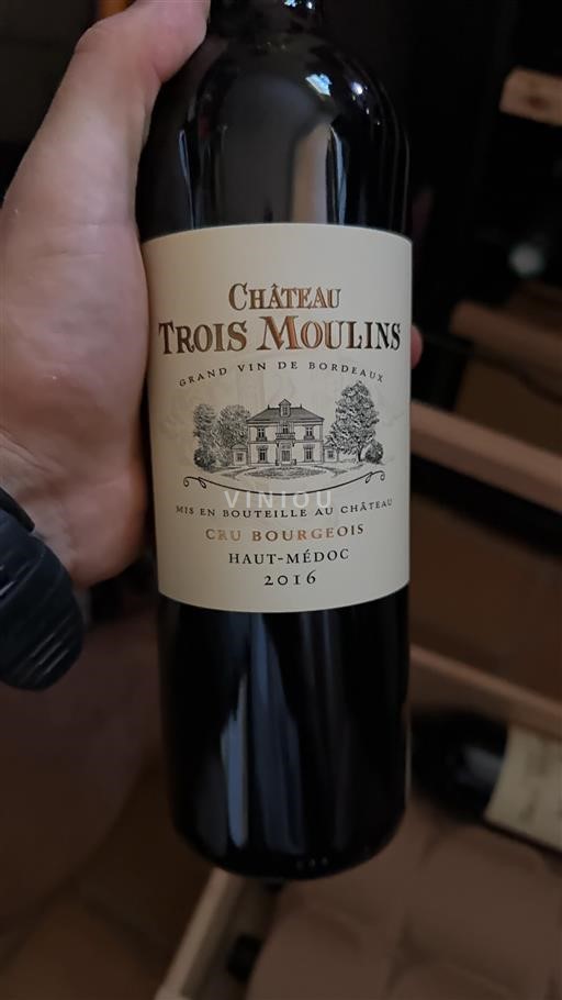 Bordéus Haut-Médoc Château Trois Moulins 2016