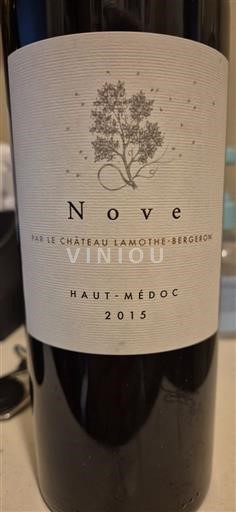 Bordeaux Haut-Médoc Château Lamothe Bergeron Nove 2015