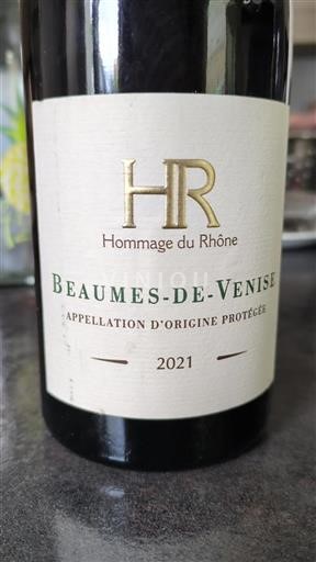 Valle del Rodano Beaumes de Venise Hommage du Rhône 2021