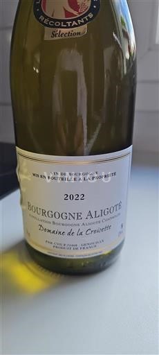 Burgundy Bourgogne Aligoté Domaine La Croisette 2022