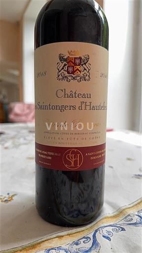 Lounais-Ranska Côtes-de-bergerac Château Des Saintongers Hautefeuille 2018