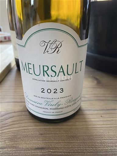 Burgund Meursault Domaine Virely-Rougeot 2023