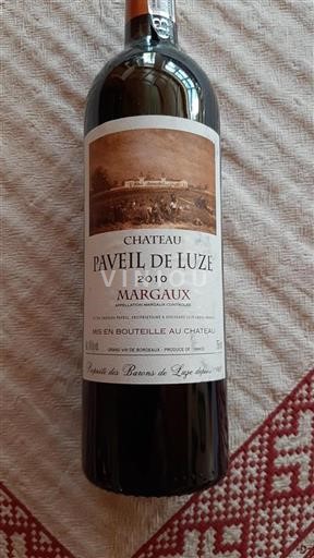 Bordéus Margaux Paveil de Luze 2010