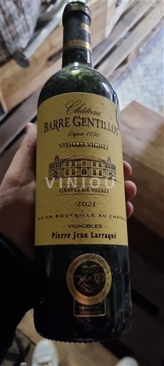 Bordeaux Graves-de-vayres Château Barre Gentillot Vieilles Vignes 2021